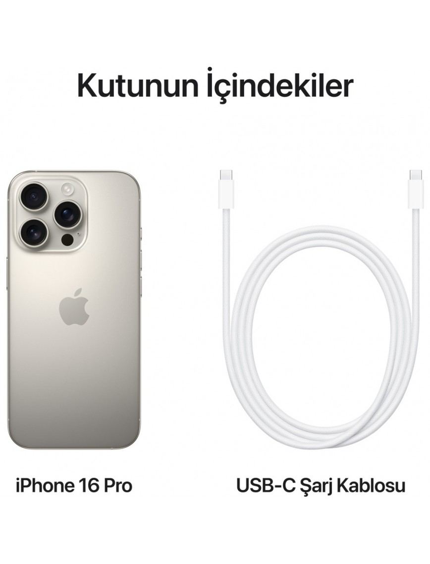 iPhone 16 Pro 512GB Natürel Titanyum